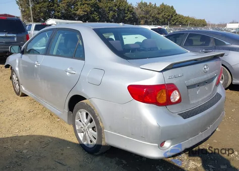 2009 Toyota Corolla S из США, поврежденный, VIN 2T1BU40E99C073788